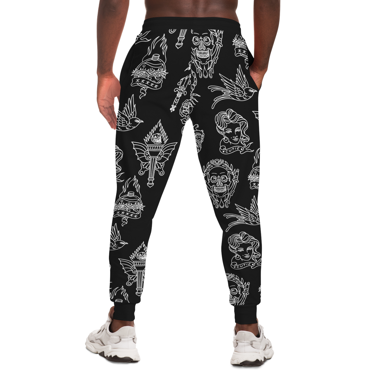 Joggers de moda negros Furio Flash