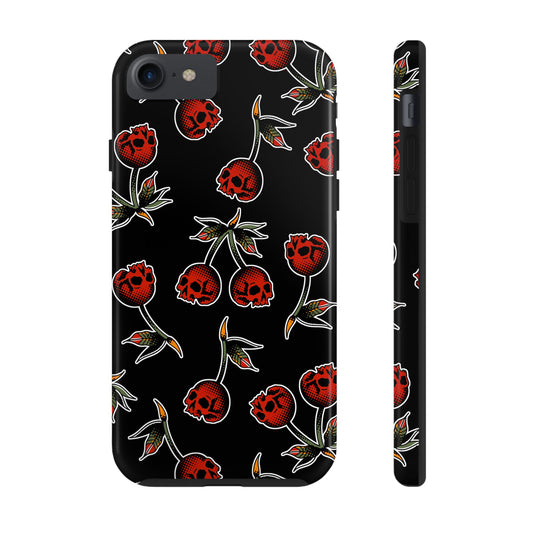 Funda Dura Cerezas Calavera Para Iphone
