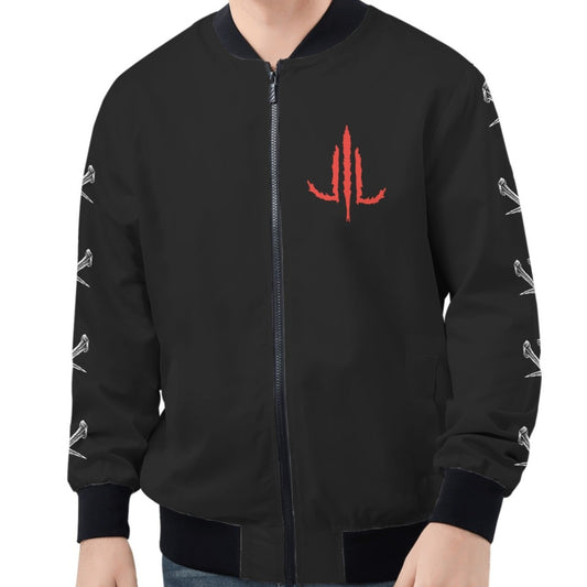 Chaqueta bomber con cremallera para hombre de 3 Nails