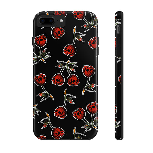 Funda Dura Cerezas Calavera Para Iphone