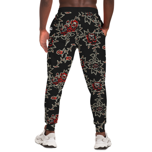Rose Pattern Joggers