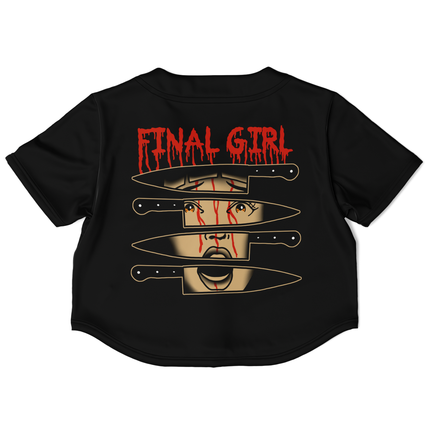 Final Girl Cropped Baseball Jersey