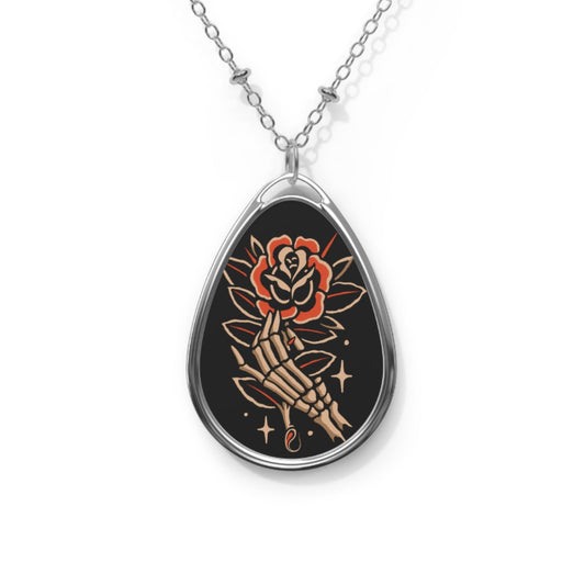 Skeleton Hand Pendant Necklace