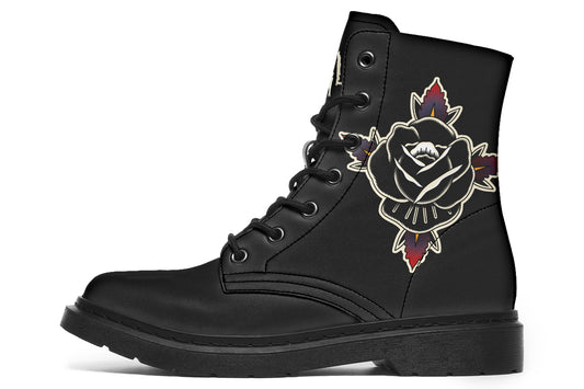 Black Rose Boots - Last Light Apparel