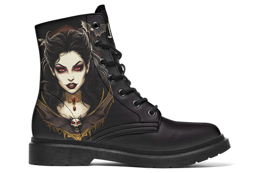 Neo Traditional Vampire Girl Boots