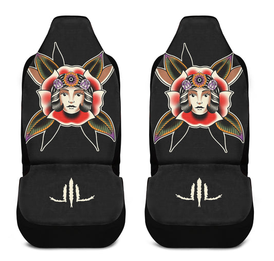 Blooming Girl Head Car Seat Covers