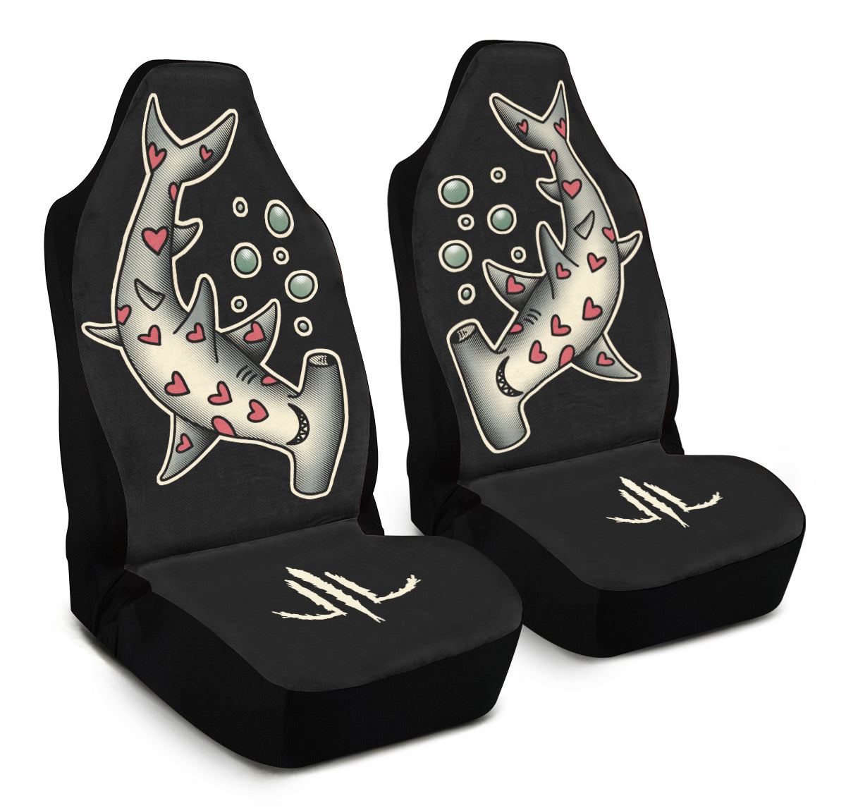 Hammerhead Hearts Car Seat Covers