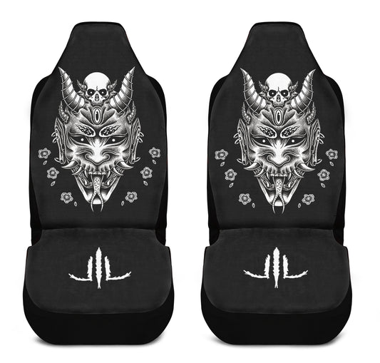 Hannya Mask Car Seat Covers