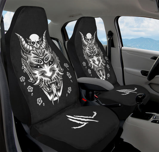 Hannya Mask Car Seat Covers
