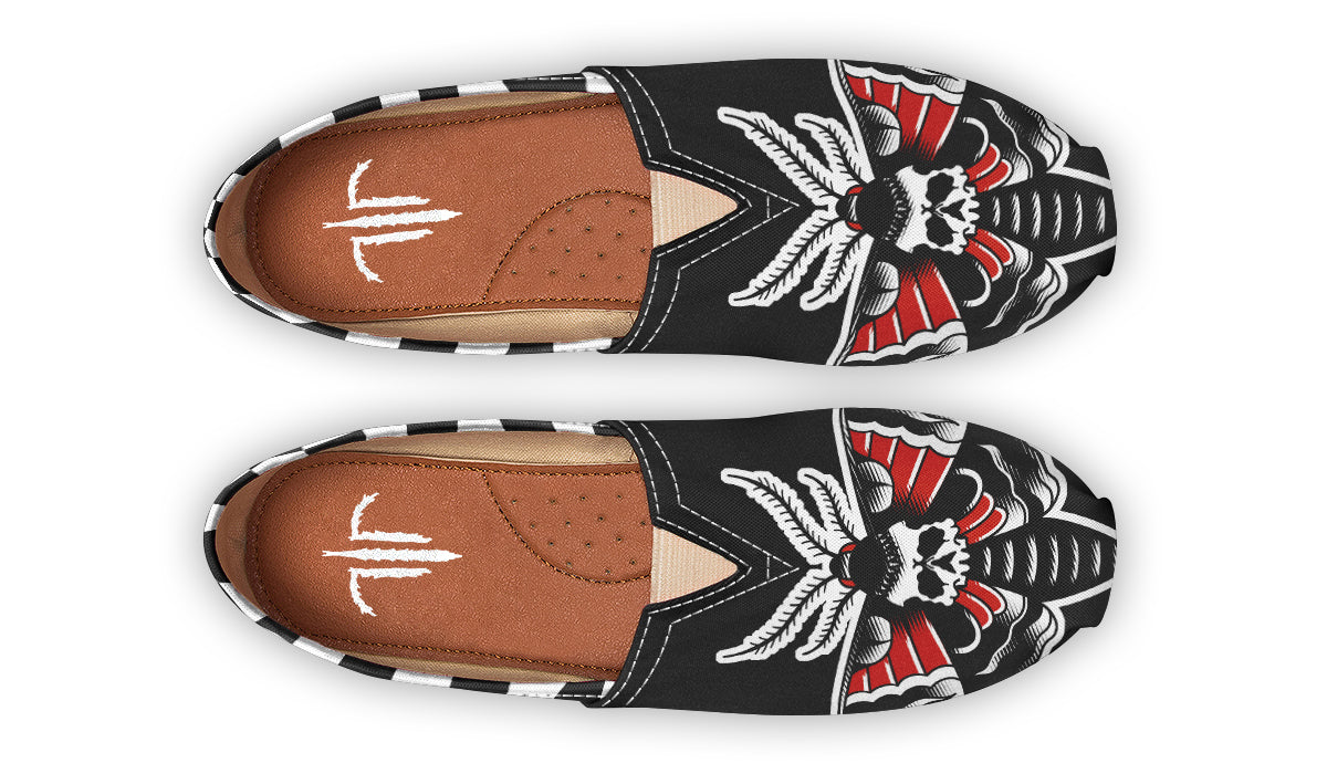 Checkered Deathmoth Casual Shoes