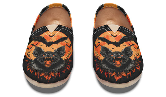 Halloween Fall Bats Casual Shoes