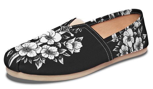 Minimalist Dagger Flowers Casual Shoes