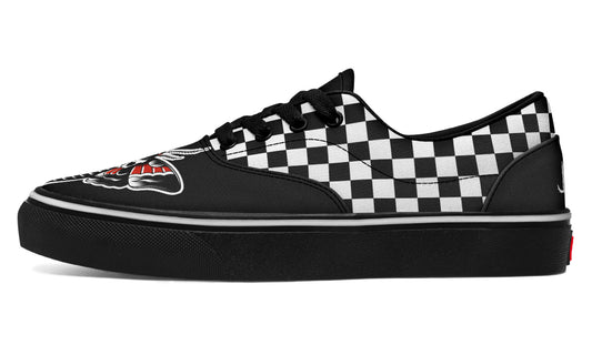 Checkered Death Moth Classic Shoes
