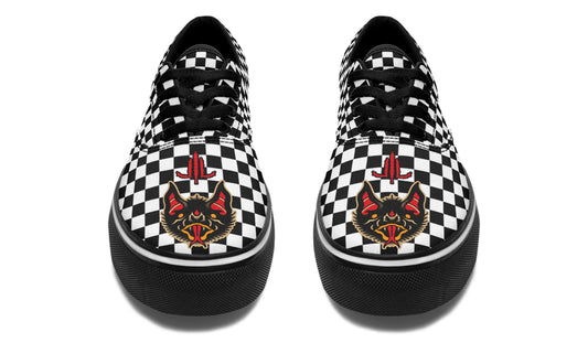 Vampire Bat Checkered Classic Shoes