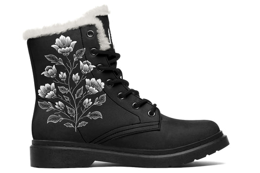 Floral Minimalist Comfy Boots