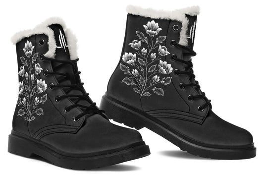 Floral Minimalist Comfy Boots