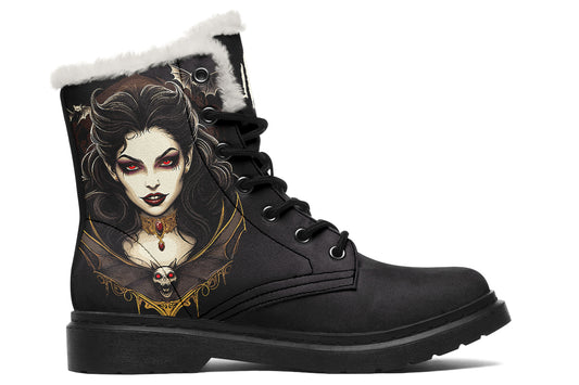 Neo Traditional Vampire Girl Comfy Boots