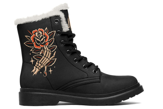 Skeleton Hand Comfy Boots