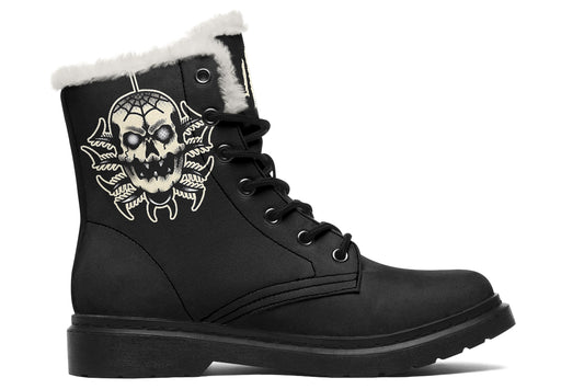 Skull Spider Comfy Boots