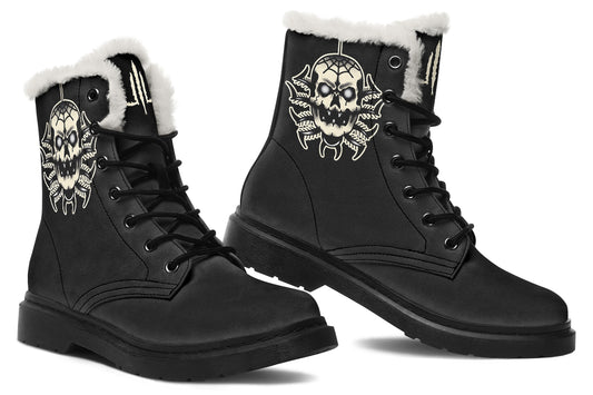 Skull Spider Comfy Boots