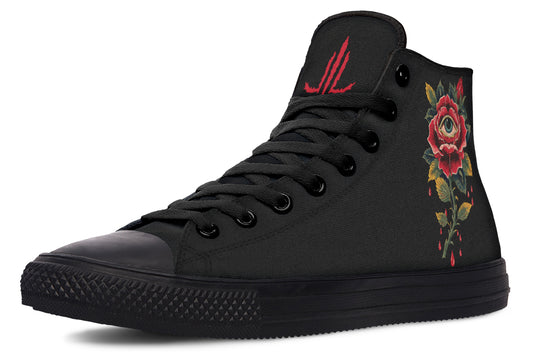 Bleeding Eye Rose High Tops