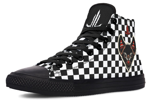 Checkered Bats V2 High Tops