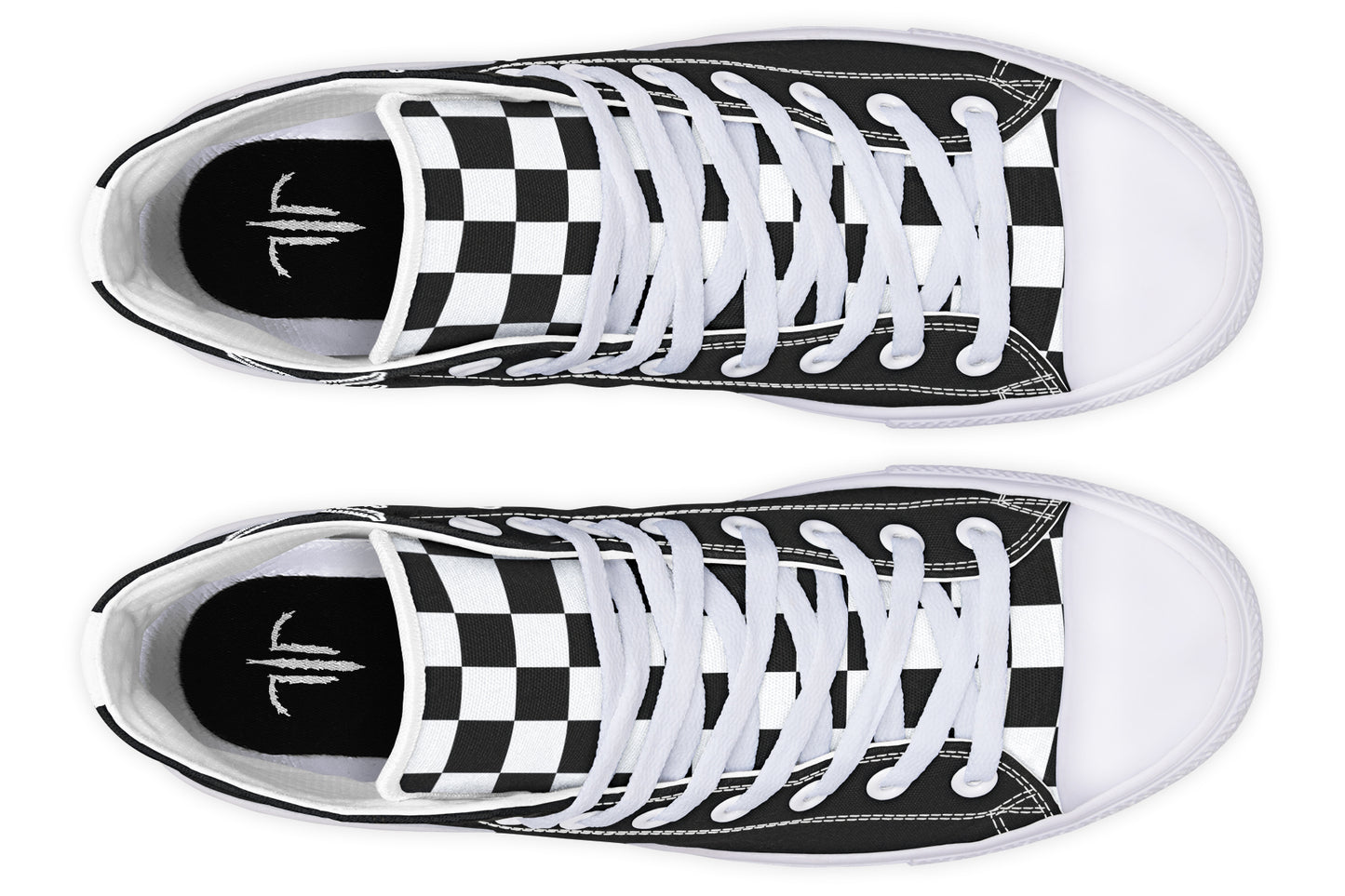 Checkered Death Moth High Tops