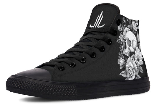 Flowering Skull High Tops