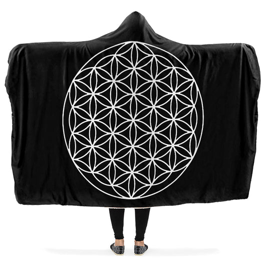 Flower Of Life Hooded Blanket