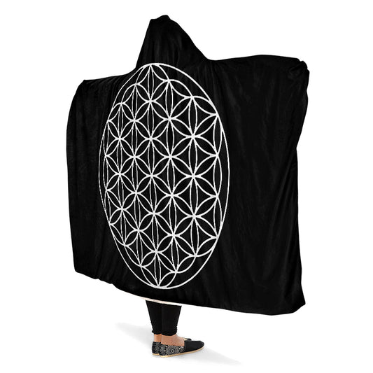 Flower Of Life Hooded Blanket