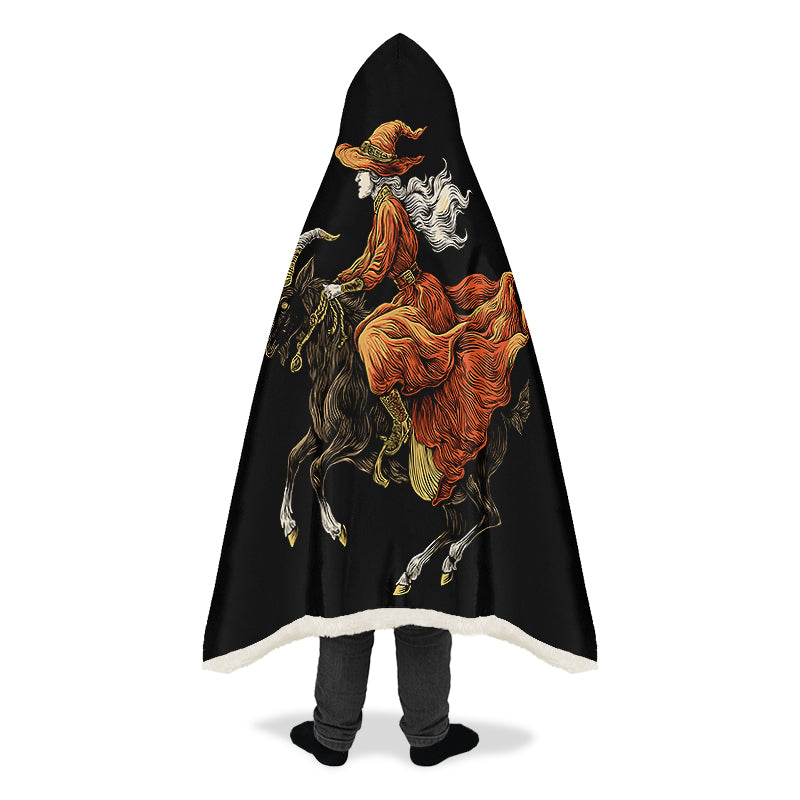 Goat Witch Hooded Blanket