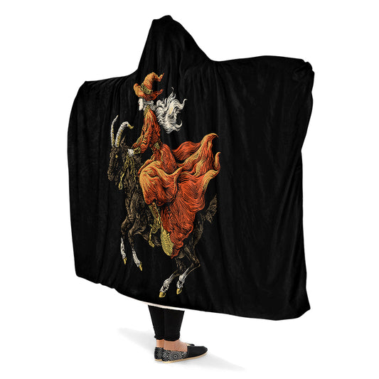 Goat Witch Hooded Blanket