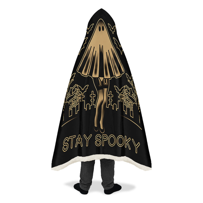 Stay Spooky Hooded Blanket