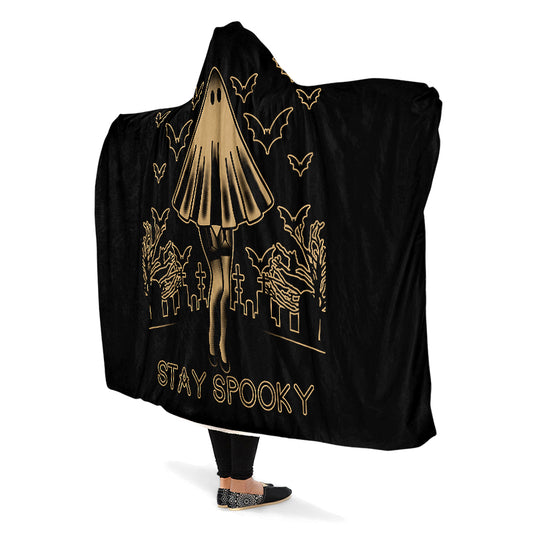 Stay Spooky Hooded Blanket
