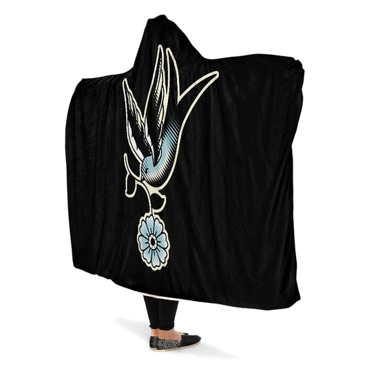 Traditional Swallow Hooded Blanket