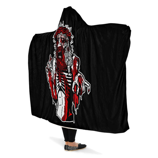 Zombie Jesus Hooded Blanket