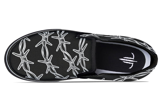 Barbed Wire Slip On Shoes