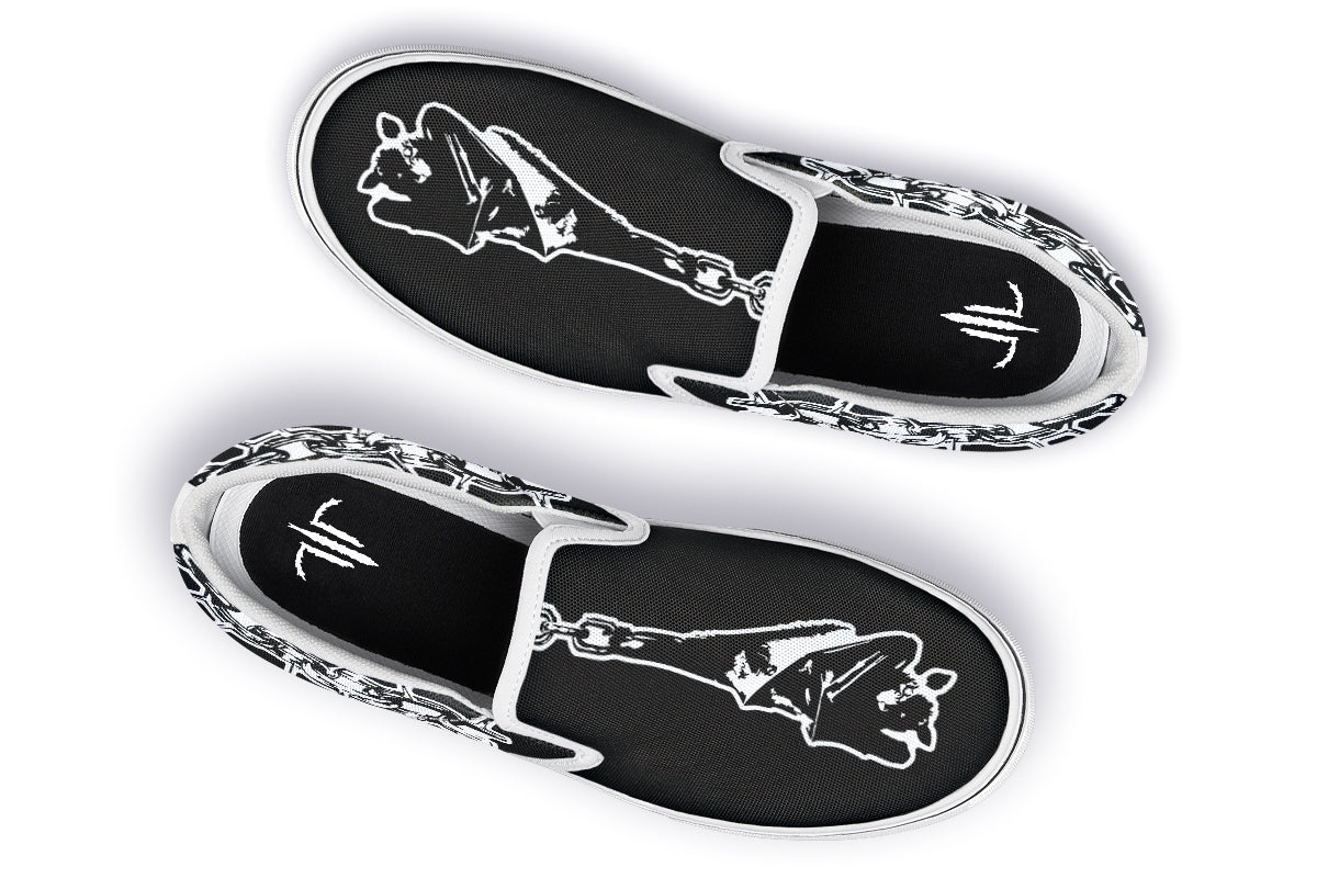 Chained Bats Slip On Shoes - Last Light Apparel