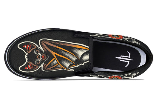 Hanging Bats Slip On Shoes