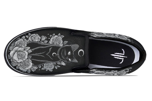Lunar Familiar Cat Slip On Shoes