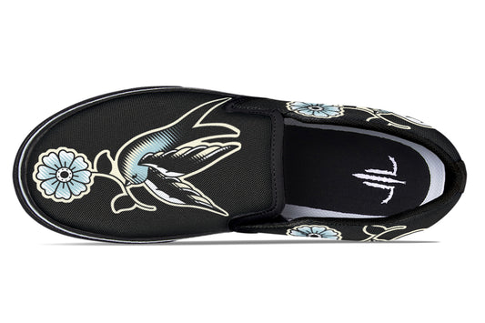 Traditional Swallow Slip On Shoes