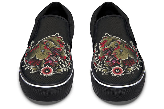 Undead Pharaoh's Horses Slip On Shoes