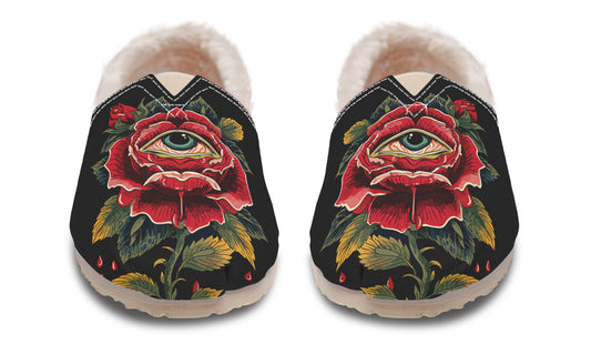 Bleeding Eye Rose Winter Casual Shoes