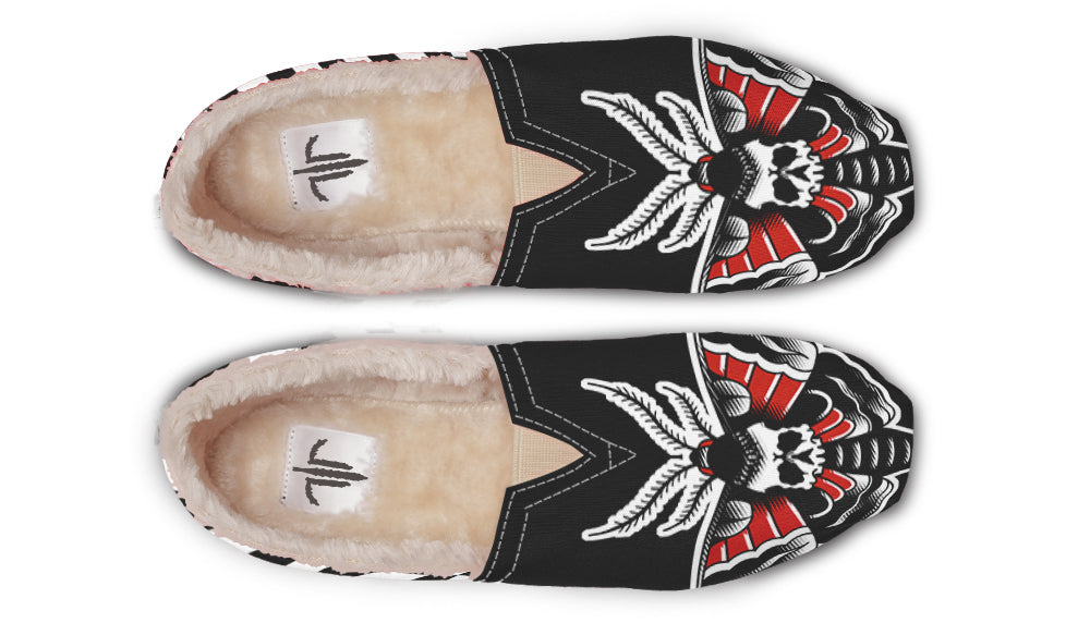 Checkered Deathmoth Winter Casual Shoes