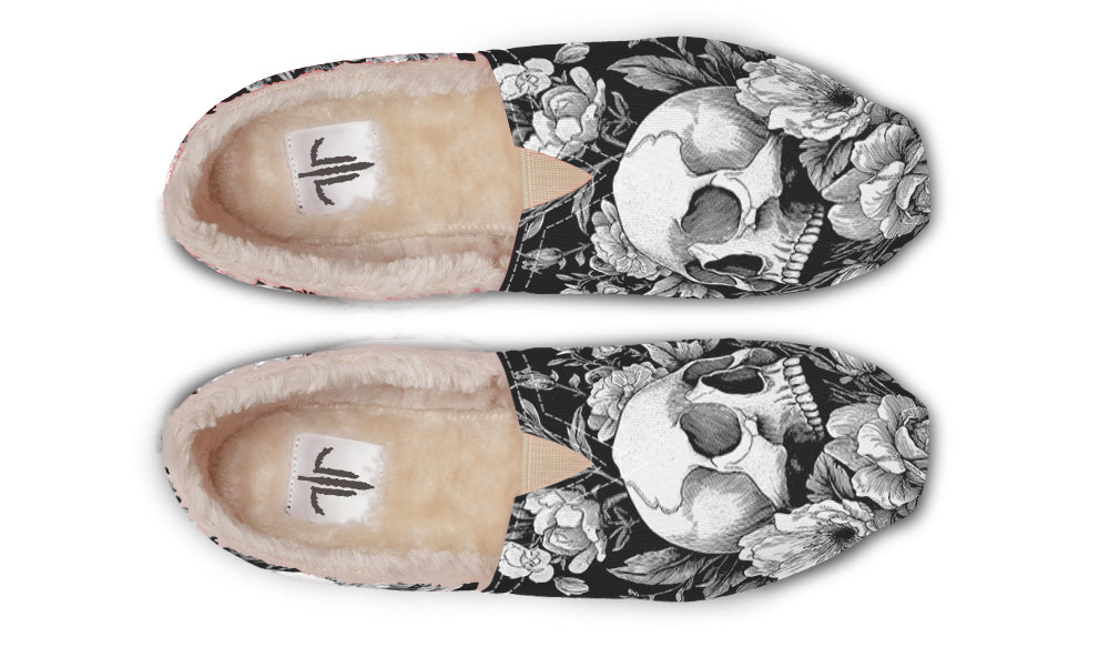 Flowering Skull Winter Casual Shoes