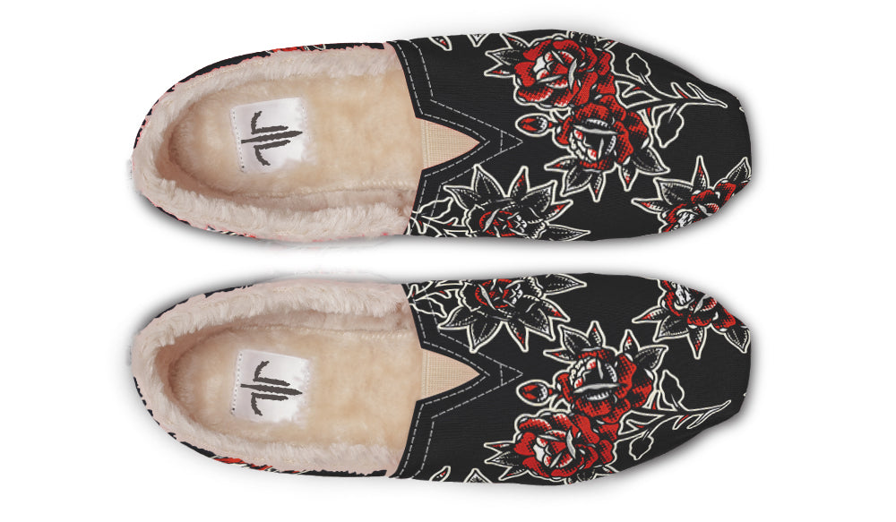 Pattern Rose Winter Casual Shoes