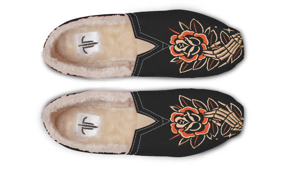 Skeleton Hands Winter Casual Shoes