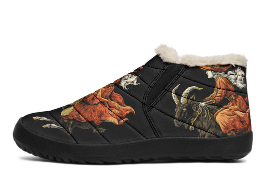 Goat Witch Skull Winter Sneakers