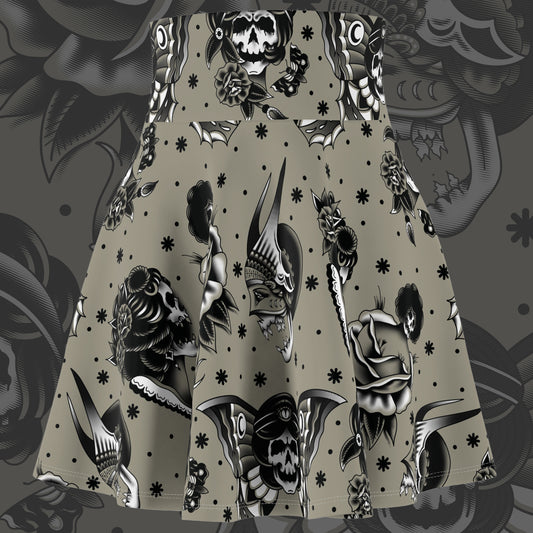 Falda skater clásica de Deadgirls