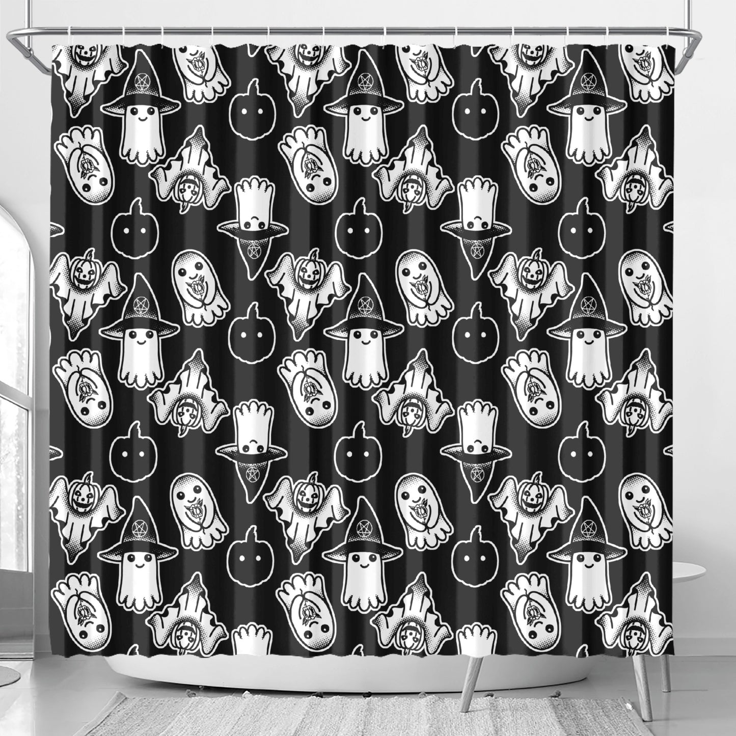 Spooky Ghosts Shower Curtain